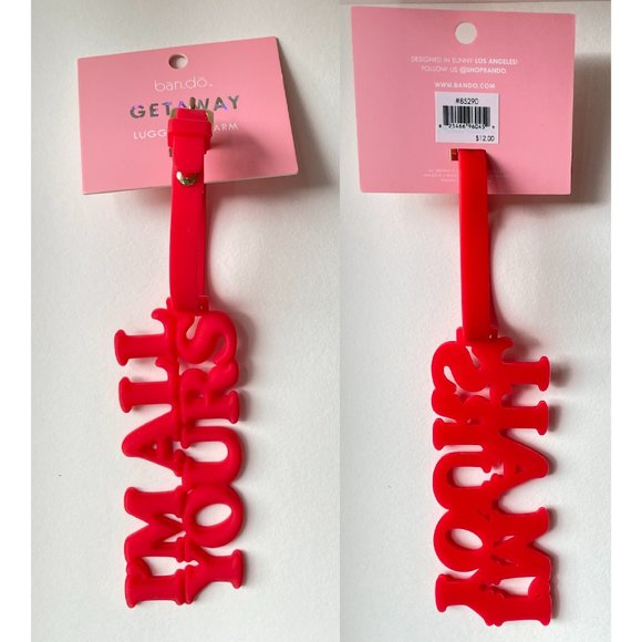 BAN.DO "I'M ALL YOURS" LUGGAGE TAG - NEW WITH TAGS - Picture 2 of 2